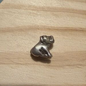 Silver Dog Charm